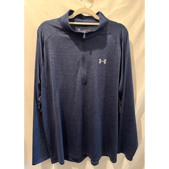 Men's Under Armour Heatgear Loose Pullover - Navy Blue - Size XXL - Picture 1 of 6